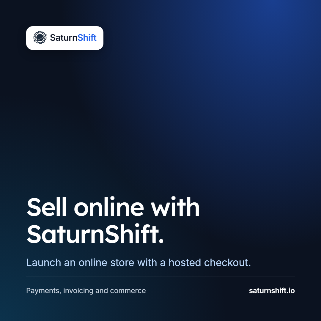 SaturnShift graphic: Sell online with SaturnShift.